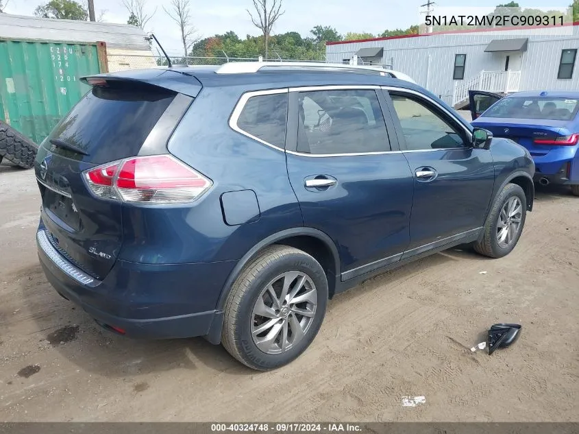 2015 Nissan Rogue Sl VIN: 5N1AT2MV2FC909311 Lot: 40324748