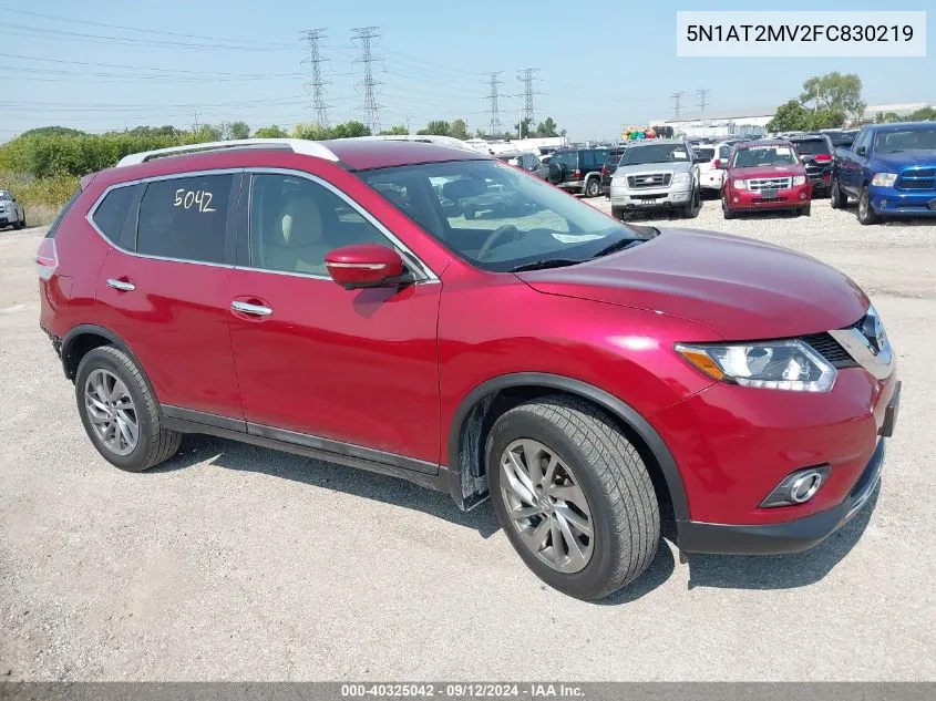 5N1AT2MV2FC830219 2015 Nissan Rogue S/Sl/Sv