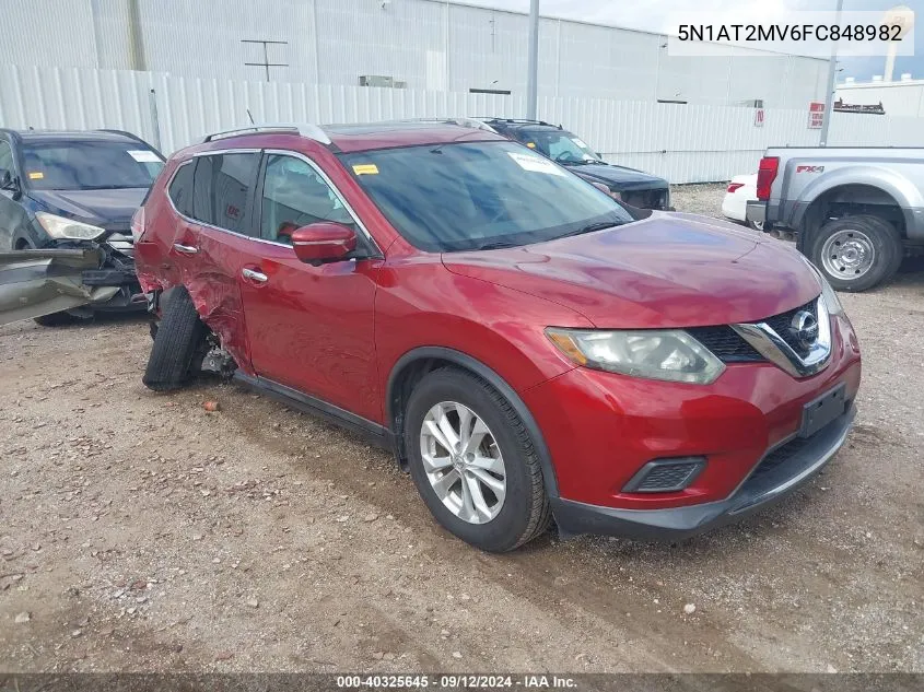 2015 Nissan Rogue Sv VIN: 5N1AT2MV6FC848982 Lot: 40325645