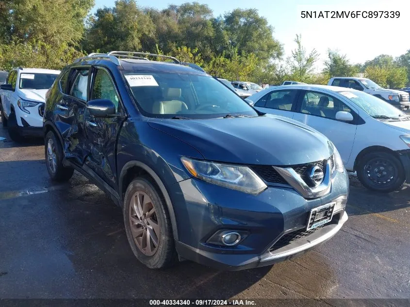 2015 Nissan Rogue Sl VIN: 5N1AT2MV6FC897339 Lot: 40334340