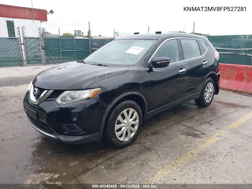 2015 Nissan Rogue S VIN: KNMAT2MV8FP527281 Lot: 40345459