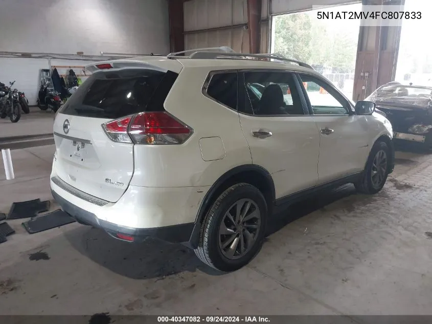 5N1AT2MV4FC807833 2015 Nissan Rogue Sl