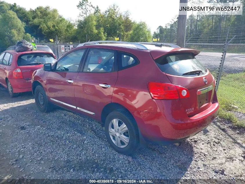 2015 Nissan Rogue Select S VIN: JN8AS5MT9FW652447 Lot: 40350878