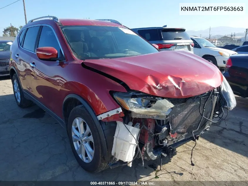 KNMAT2MT6FP563663 2015 Nissan Rogue Sv