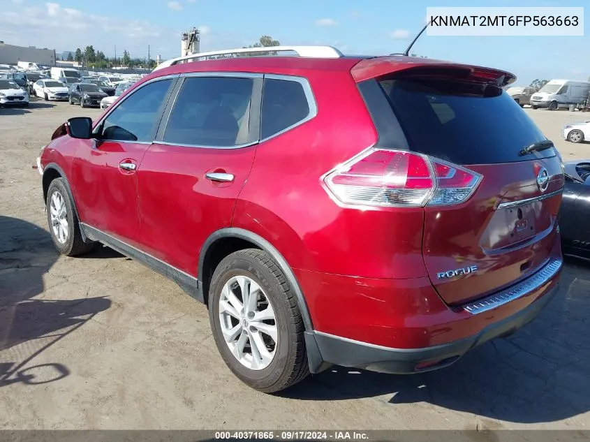 KNMAT2MT6FP563663 2015 Nissan Rogue Sv