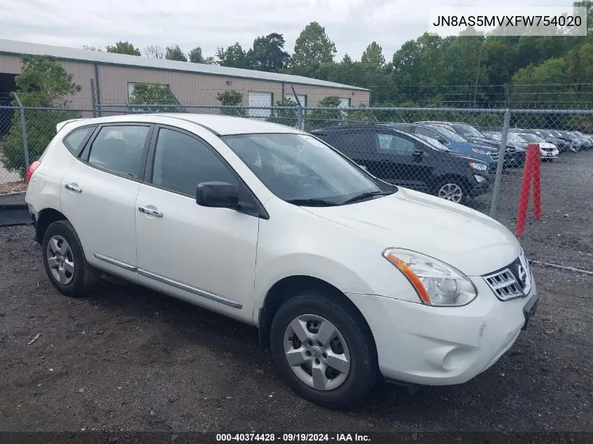 2015 Nissan Rogue Select S VIN: JN8AS5MVXFW754020 Lot: 40374428