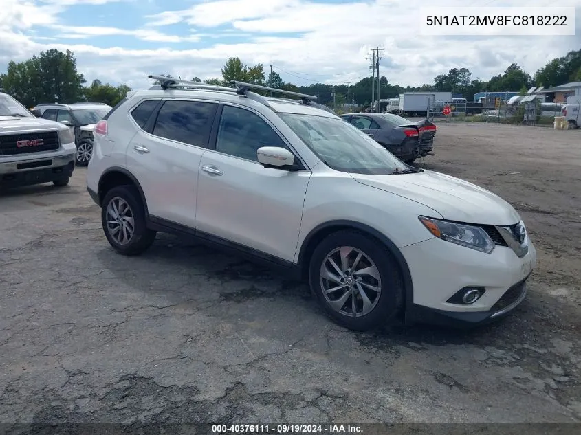 2015 Nissan Rogue Sl VIN: 5N1AT2MV8FC818222 Lot: 40376111