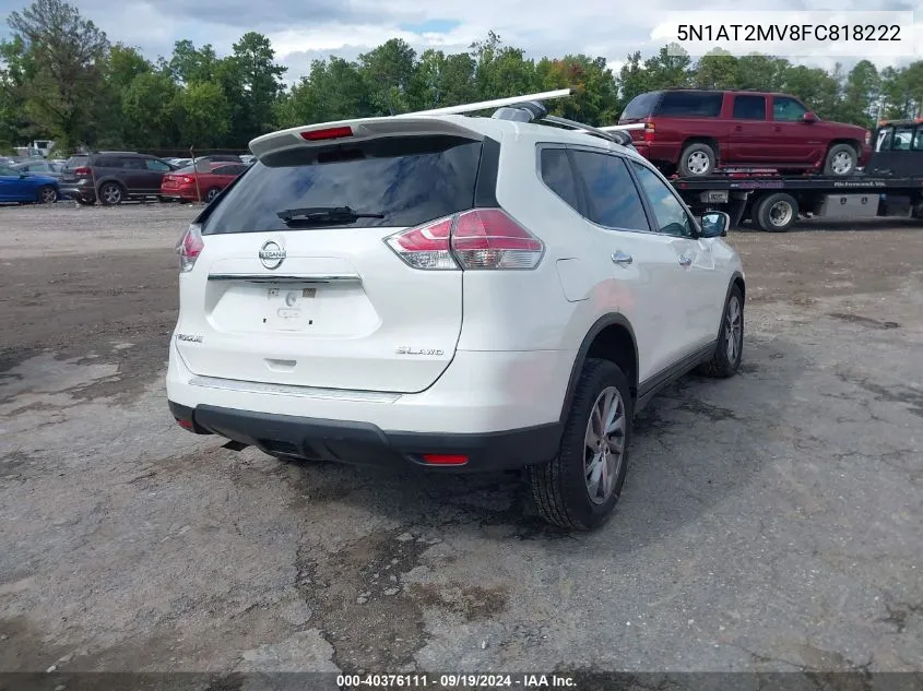 2015 Nissan Rogue Sl VIN: 5N1AT2MV8FC818222 Lot: 40376111