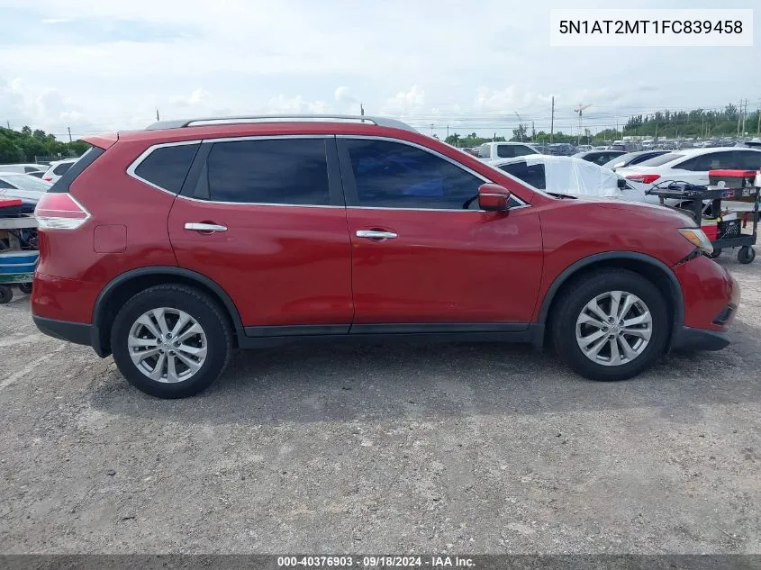 2015 Nissan Rogue Sv VIN: 5N1AT2MT1FC839458 Lot: 40376903