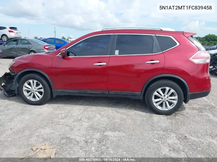 2015 Nissan Rogue Sv VIN: 5N1AT2MT1FC839458 Lot: 40376903