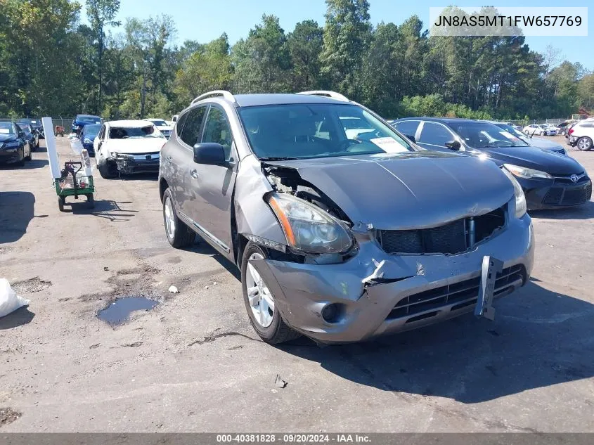 2015 Nissan Rogue Select S VIN: JN8AS5MT1FW657769 Lot: 40381828