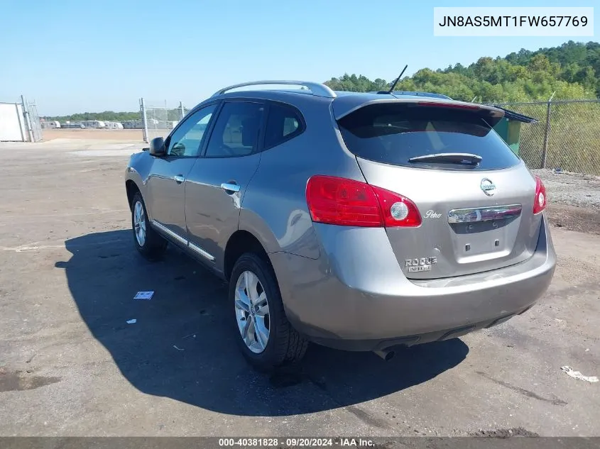 2015 Nissan Rogue Select S VIN: JN8AS5MT1FW657769 Lot: 40381828