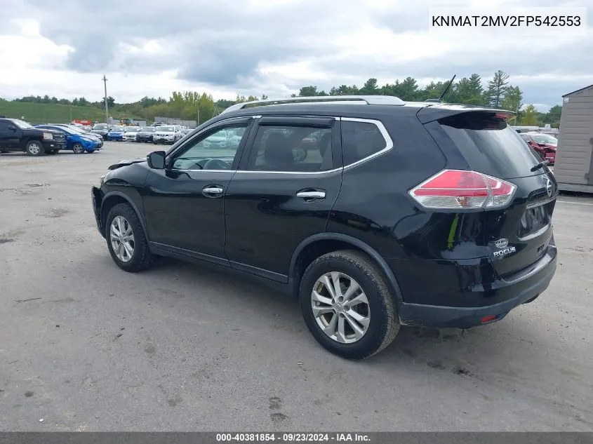 KNMAT2MV2FP542553 2015 Nissan Rogue Sv