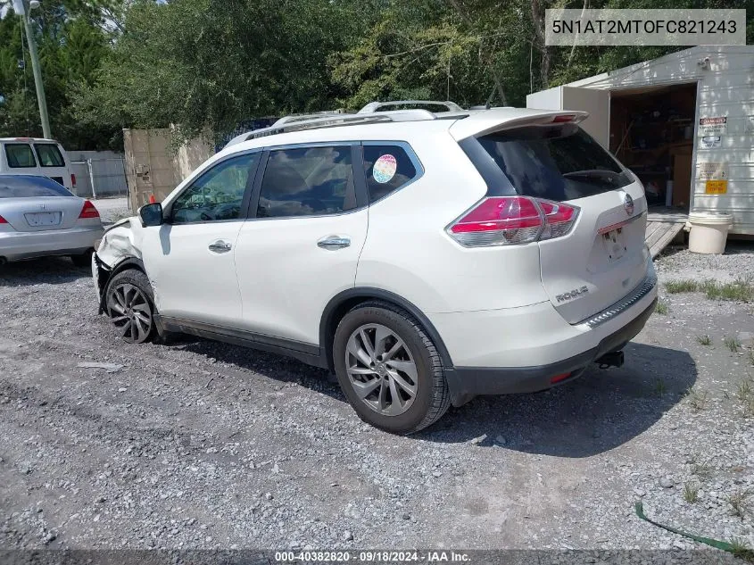 5N1AT2MTOFC821243 2015 Nissan Rogue Sl