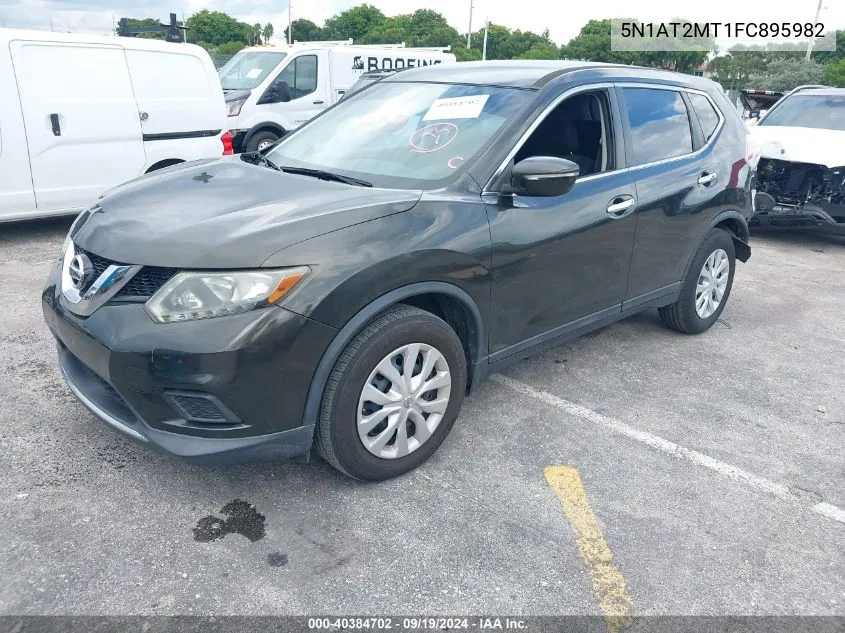 2015 Nissan Rogue S VIN: 5N1AT2MT1FC895982 Lot: 40384702