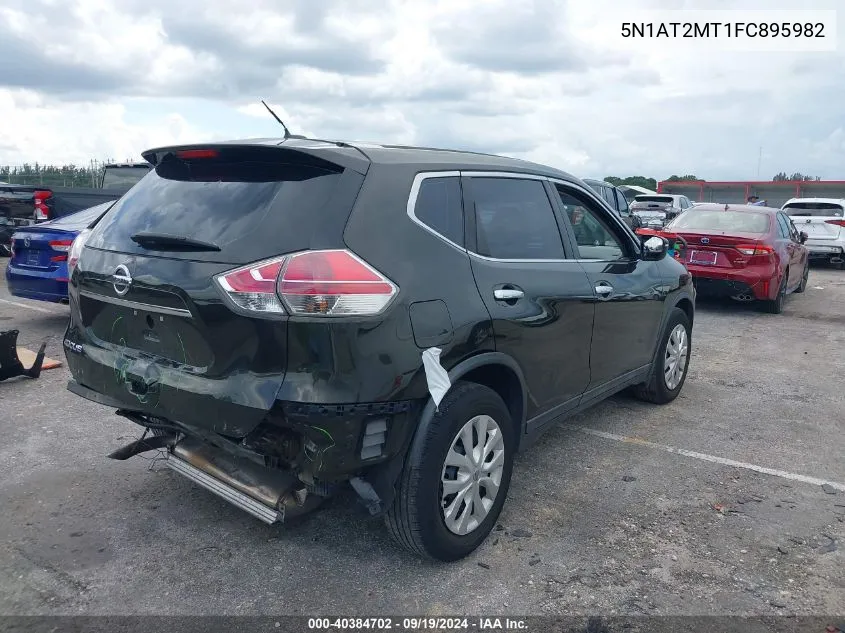 2015 Nissan Rogue S VIN: 5N1AT2MT1FC895982 Lot: 40384702