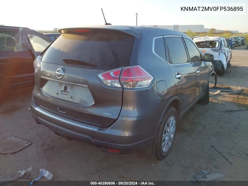 KNMAT2MV0FP536895 2015 Nissan Rogue S