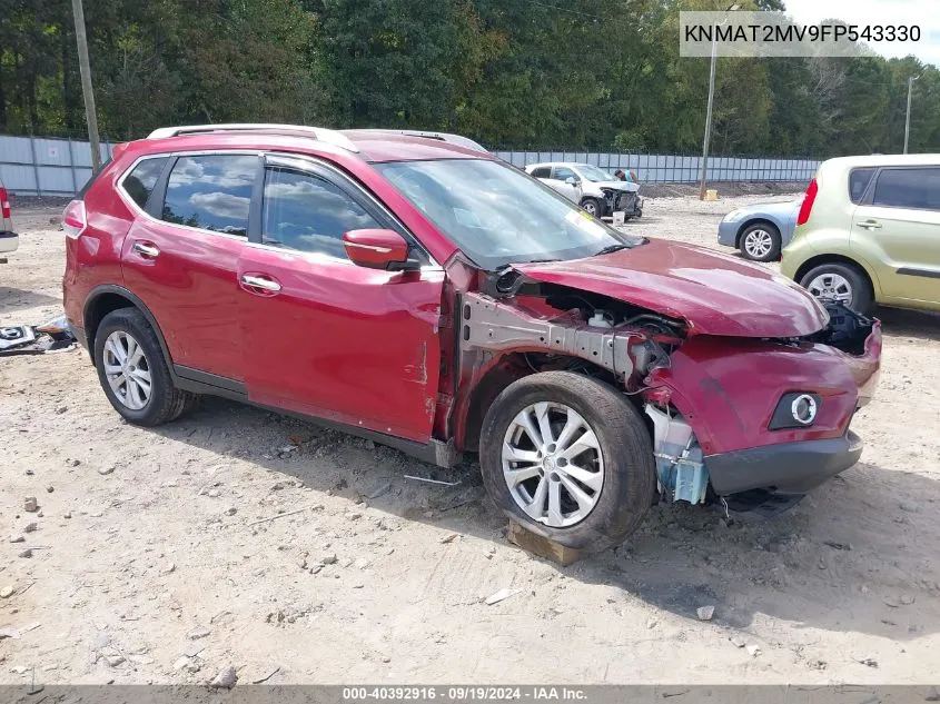 2015 Nissan Rogue Sv VIN: KNMAT2MV9FP543330 Lot: 40392916