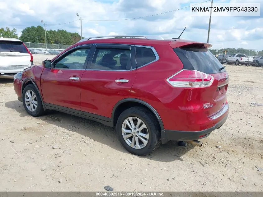 2015 Nissan Rogue Sv VIN: KNMAT2MV9FP543330 Lot: 40392916