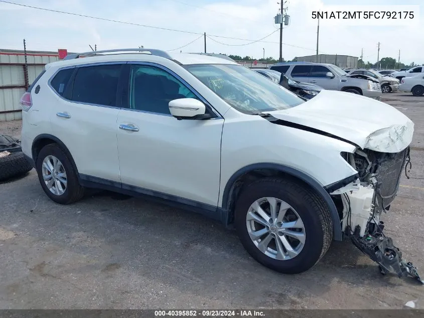 2015 Nissan Rogue Sv VIN: 5N1AT2MT5FC792175 Lot: 40395852