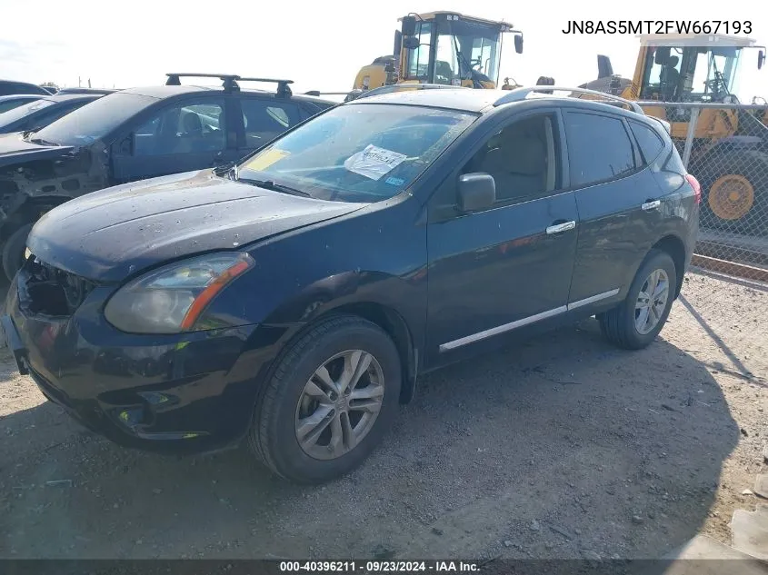 JN8AS5MT2FW667193 2015 Nissan Rogue Select S