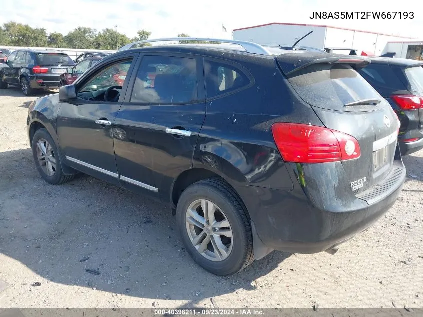 JN8AS5MT2FW667193 2015 Nissan Rogue Select S