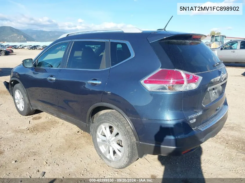 2015 Nissan Rogue Sv VIN: 5N1AT2MV1FC898902 Lot: 40399530