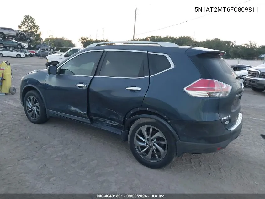 2015 Nissan Rogue Sl VIN: 5N1AT2MT6FC809811 Lot: 40401391