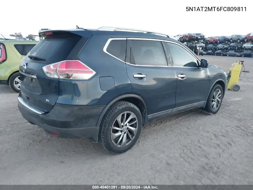 2015 Nissan Rogue Sl VIN: 5N1AT2MT6FC809811 Lot: 40401391