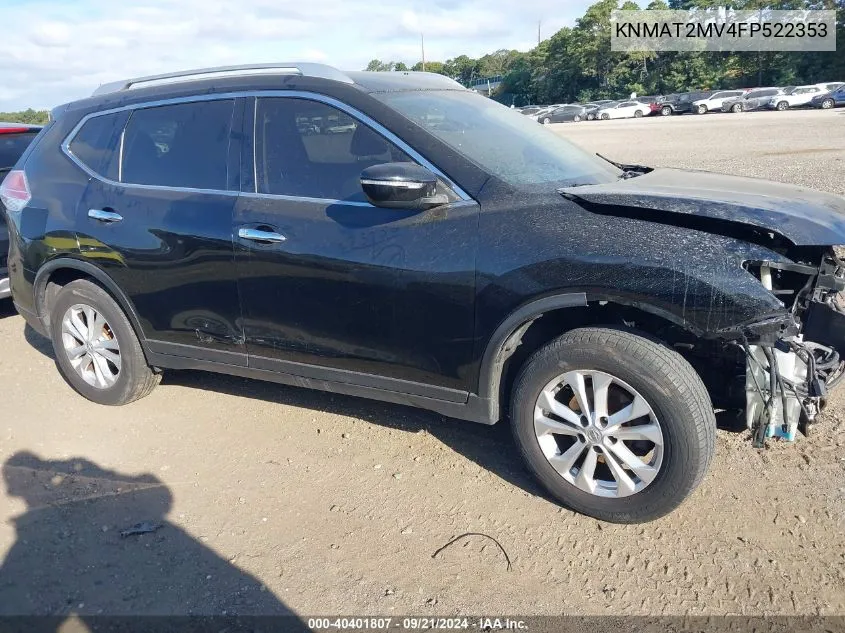 KNMAT2MV4FP522353 2015 Nissan Rogue Sv