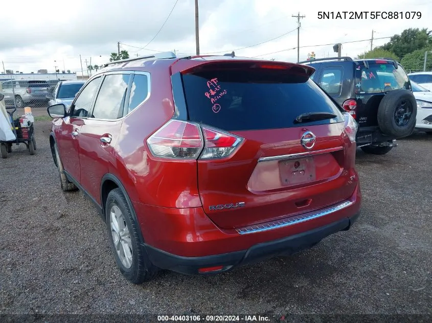 5N1AT2MT5FC881079 2015 Nissan Rogue Sv