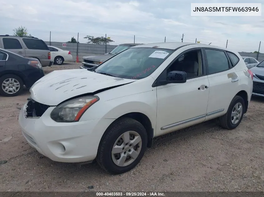 JN8AS5MT5FW663946 2015 Nissan Rogue Select S