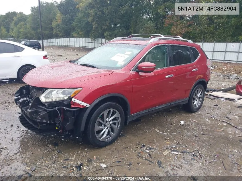 2015 Nissan Rogue Sl VIN: 5N1AT2MT4FC882904 Lot: 40404378