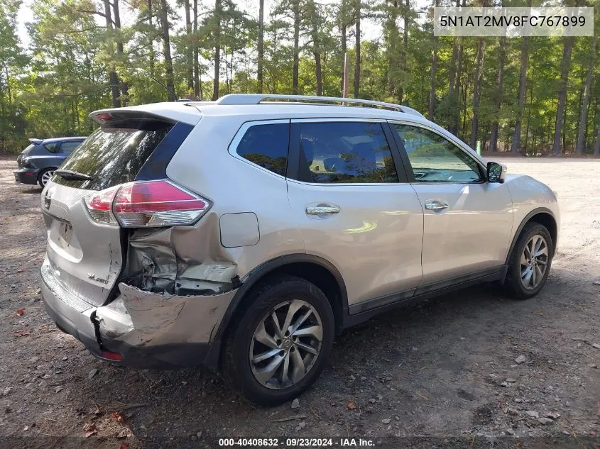 2015 Nissan Rogue Sl VIN: 5N1AT2MV8FC767899 Lot: 40408632