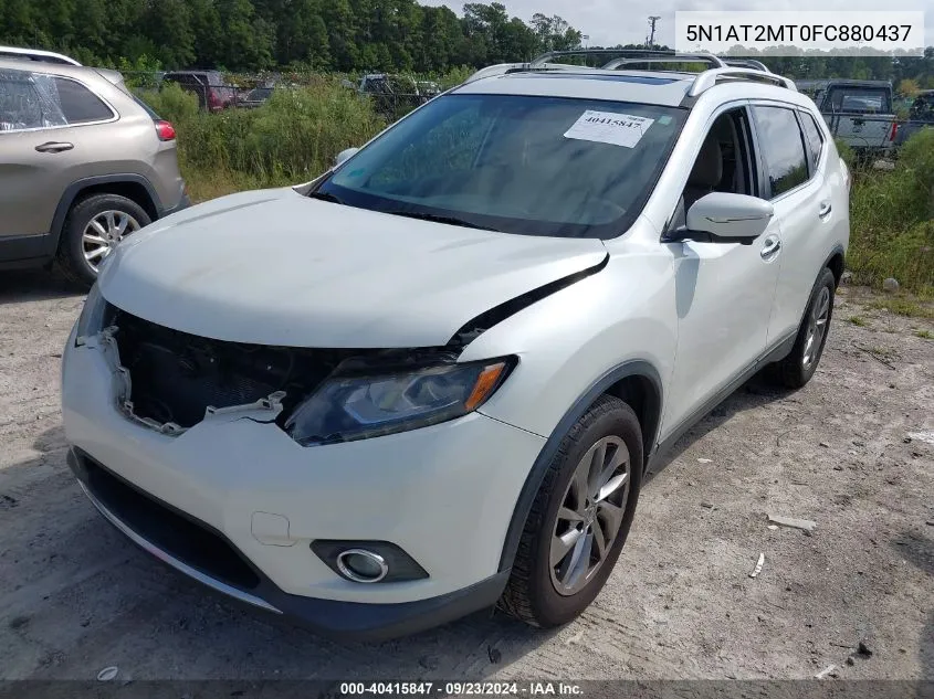 2015 Nissan Rogue Sl VIN: 5N1AT2MT0FC880437 Lot: 40415847