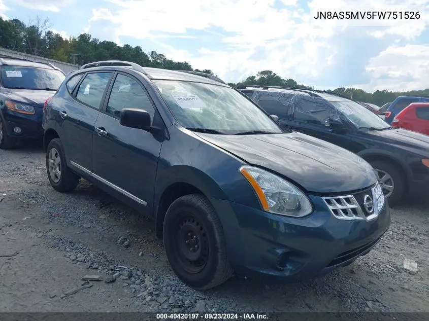 JN8AS5MV5FW751526 2015 Nissan Rogue Select S