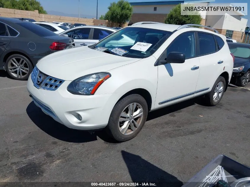 2015 Nissan Rogue Select S VIN: JN8AS5MT6FW671991 Lot: 40423657