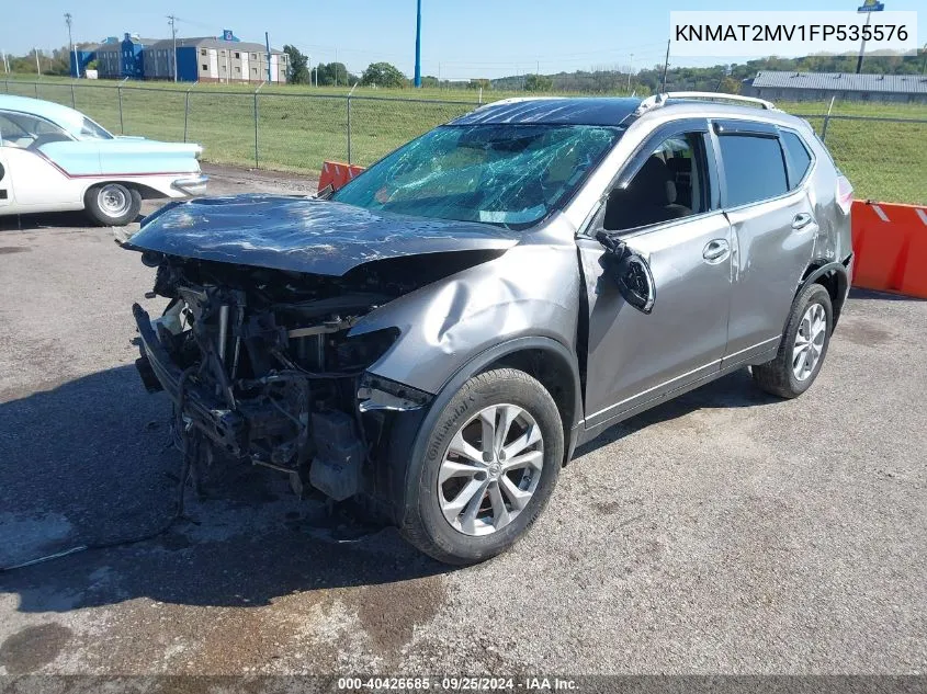 KNMAT2MV1FP535576 2015 Nissan Rogue Sv