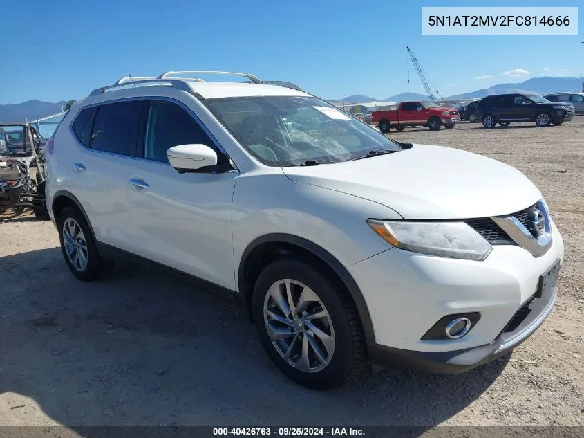 2015 Nissan Rogue Sl VIN: 5N1AT2MV2FC814666 Lot: 40426763