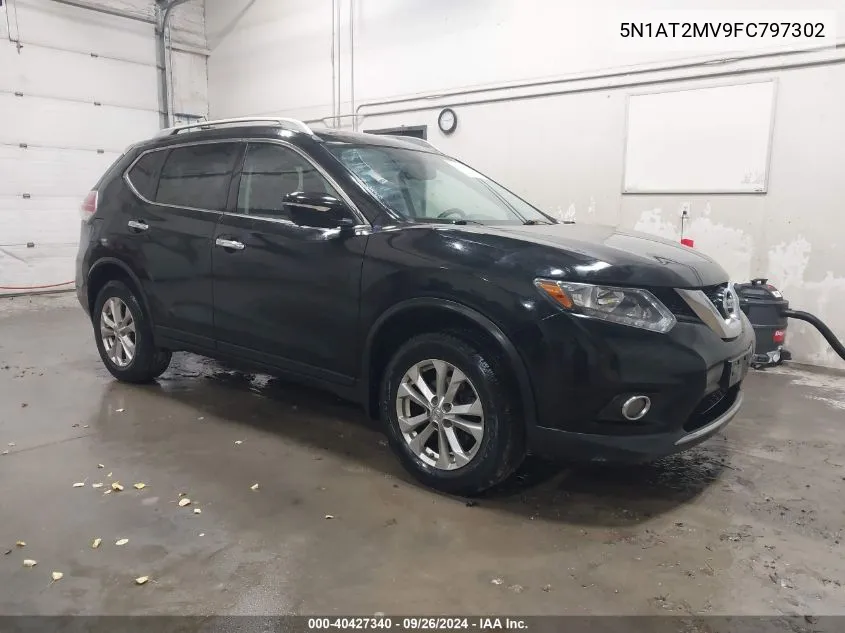 2015 Nissan Rogue Sv VIN: 5N1AT2MV9FC797302 Lot: 40427340