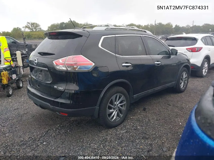 5N1AT2MV7FC874331 2015 Nissan Rogue Sl