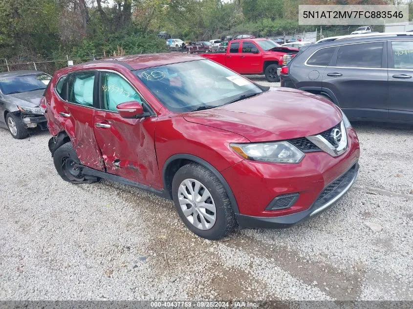 2015 Nissan Rogue S/Sl/Sv VIN: 5N1AT2MV7FC883546 Lot: 40437759