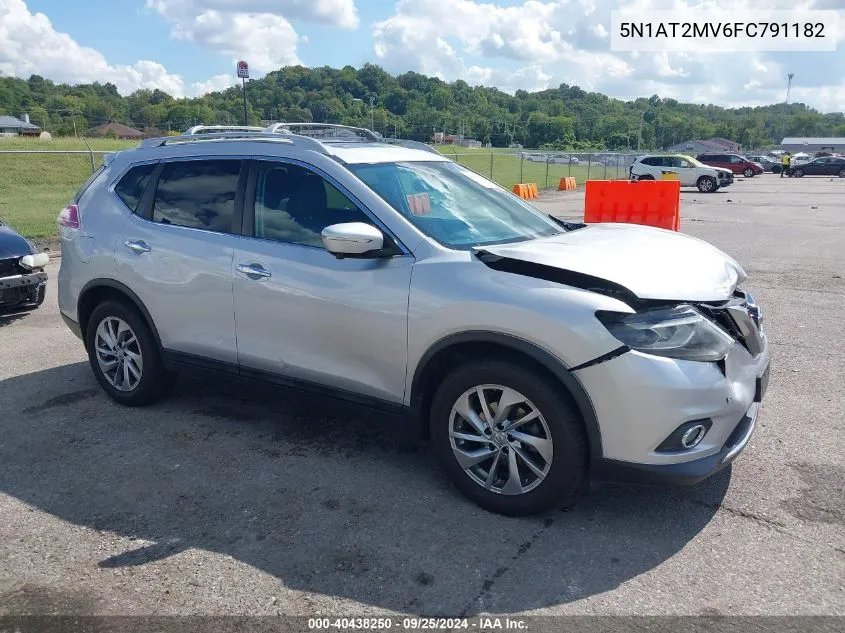 2015 Nissan Rogue Sl VIN: 5N1AT2MV6FC791182 Lot: 40438250