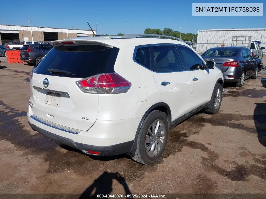 5N1AT2MT1FC758038 2015 Nissan Rogue Sl