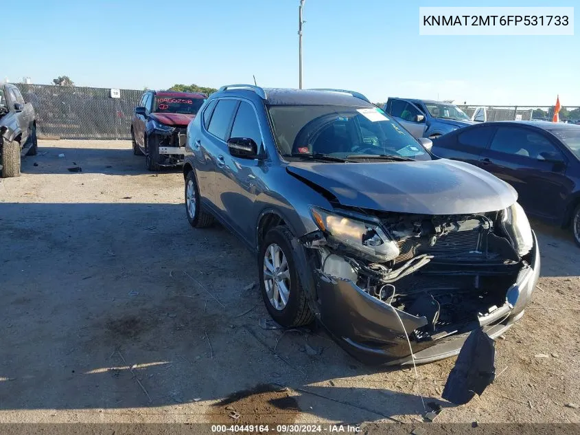 KNMAT2MT6FP531733 2015 Nissan Rogue S/Sl/Sv