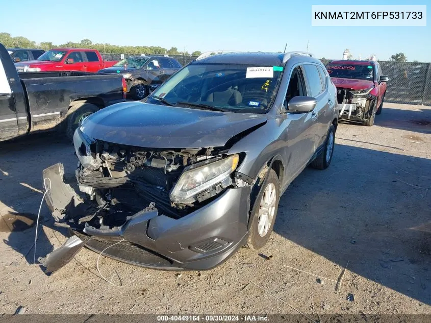 KNMAT2MT6FP531733 2015 Nissan Rogue S/Sl/Sv