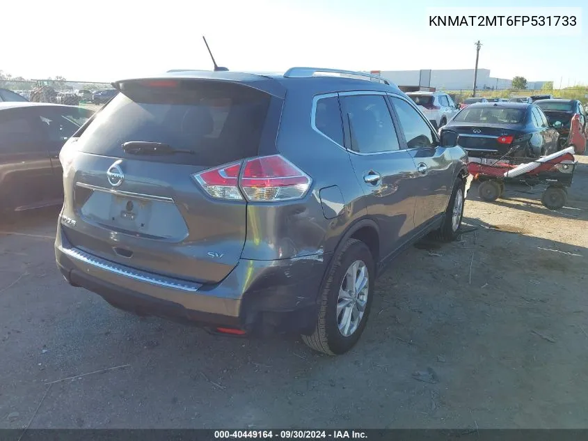 KNMAT2MT6FP531733 2015 Nissan Rogue S/Sl/Sv