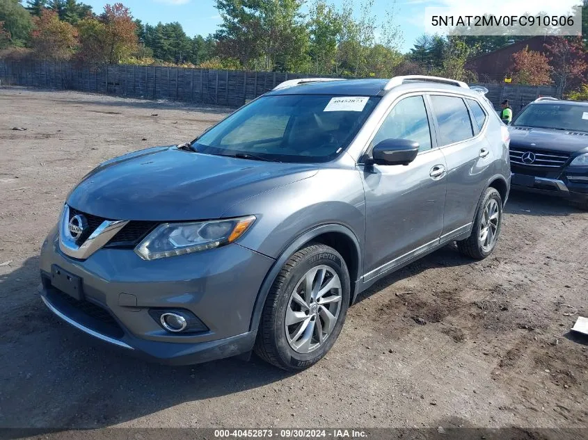 2015 Nissan Rogue Sl VIN: 5N1AT2MV0FC910506 Lot: 40452873