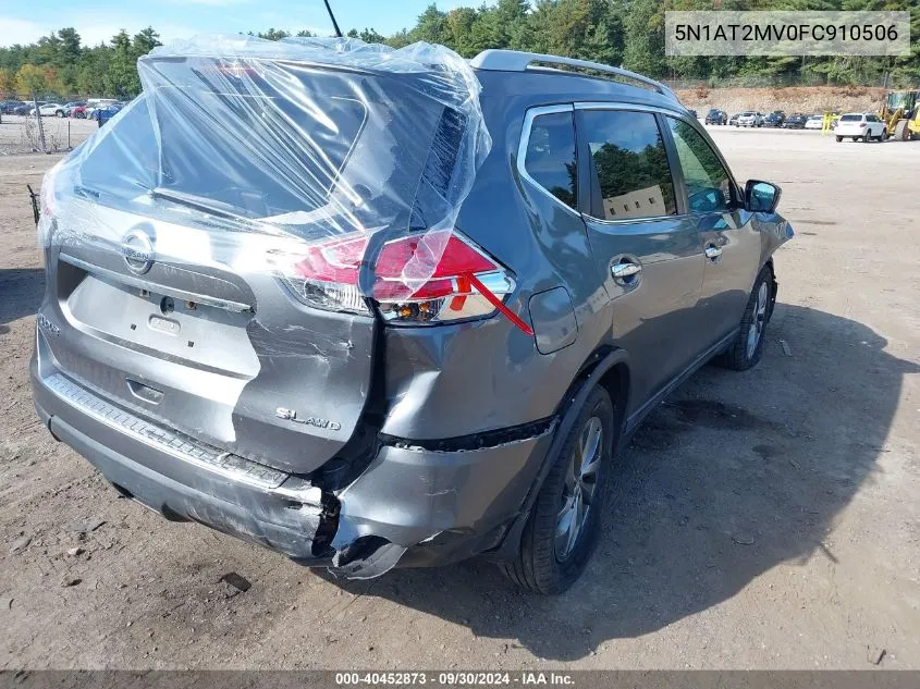 2015 Nissan Rogue Sl VIN: 5N1AT2MV0FC910506 Lot: 40452873