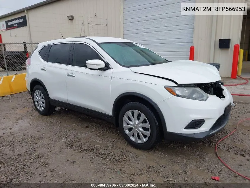 2015 Nissan Rogue S VIN: KNMAT2MT8FP566953 Lot: 40459706